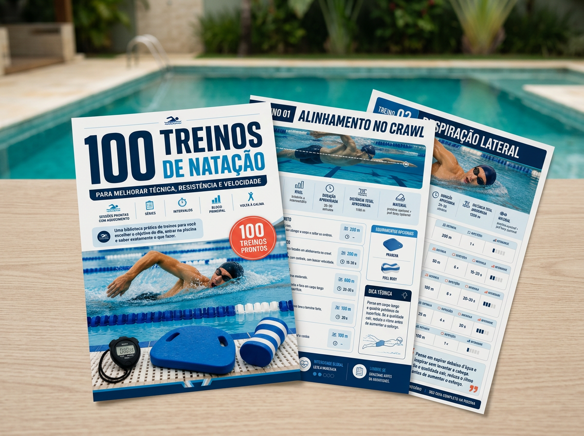 Exemplo de treino de natação